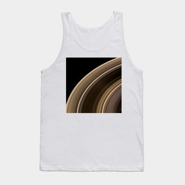 Saturn's rings and moons, Cassini image (C010/4065) Tank Top by SciencePhoto